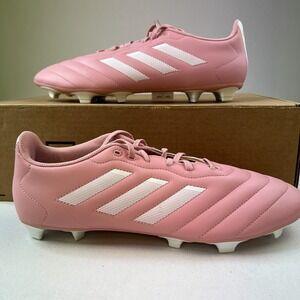 Adidas Goletto VIII FG Cleats Pink White Lace-Up Running Soccer Shoes M- 13 W-14
